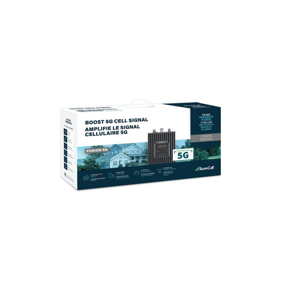 SureCall Fusion 5G 7-Band In-Building Signal Booster Kit, for Coverage up to 8,000 sq ft.