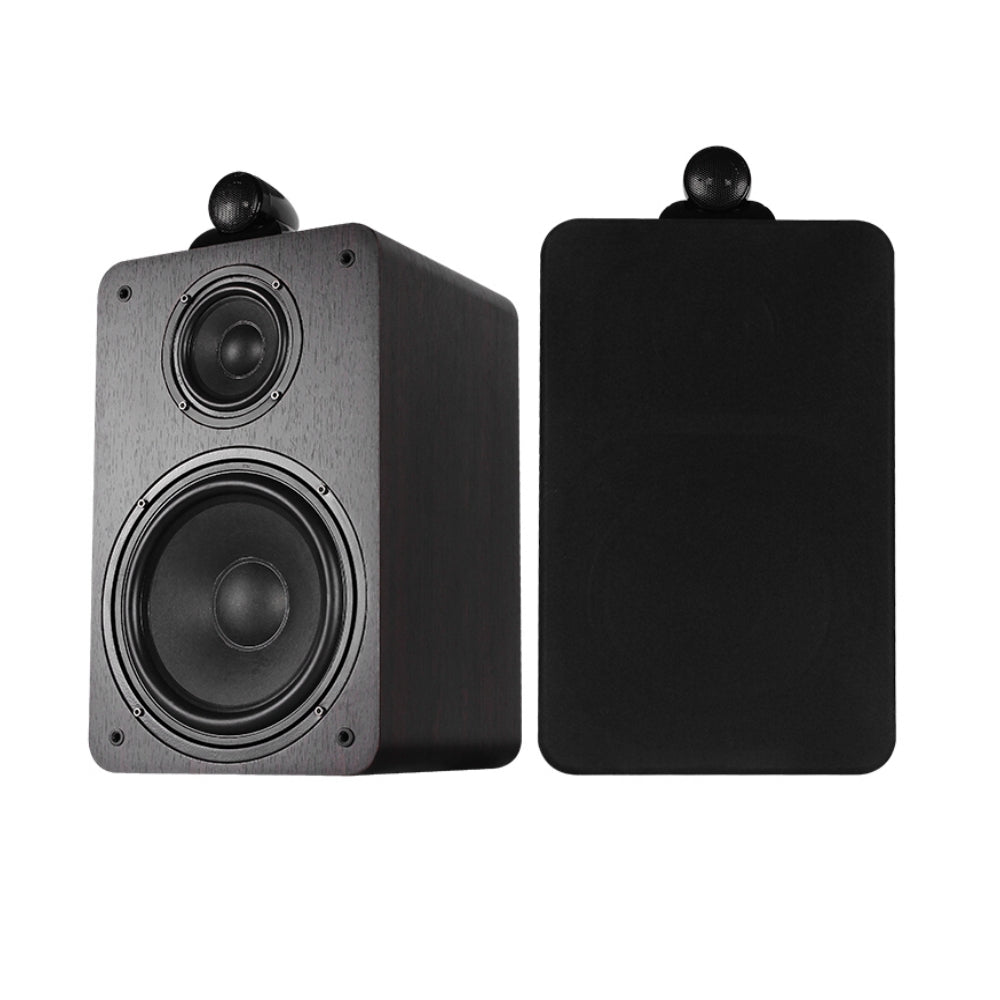 CDD Bookshelf Speakers 8-Inch Bass Driver, 300 Watts, 3-Way Crossover, Wood, Cherry (Pair)