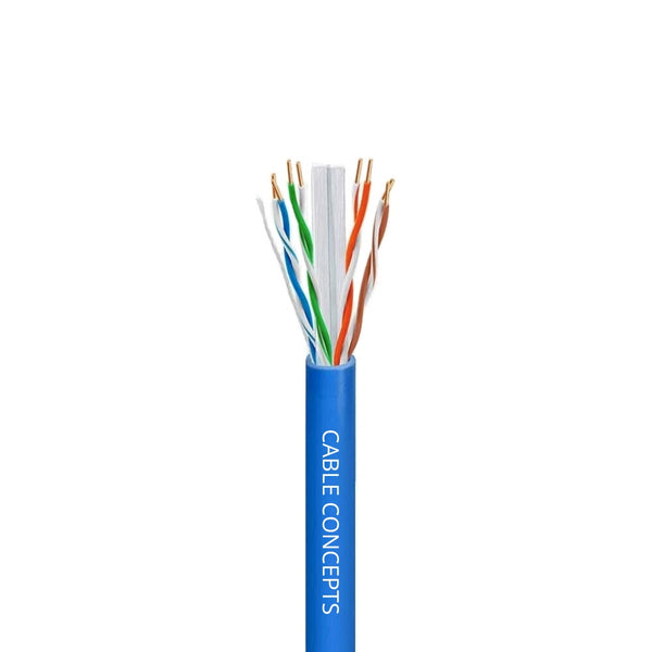1000Ft Cat6 CMP Plenum 23AWG Solid Pure Copper Shielded - Nexgen Cables