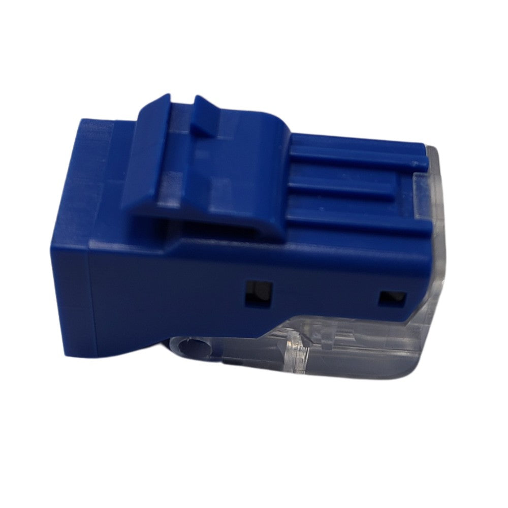 CDD Cat5e Tool-Less RJ45 Keystone Internet Jack. Blue
