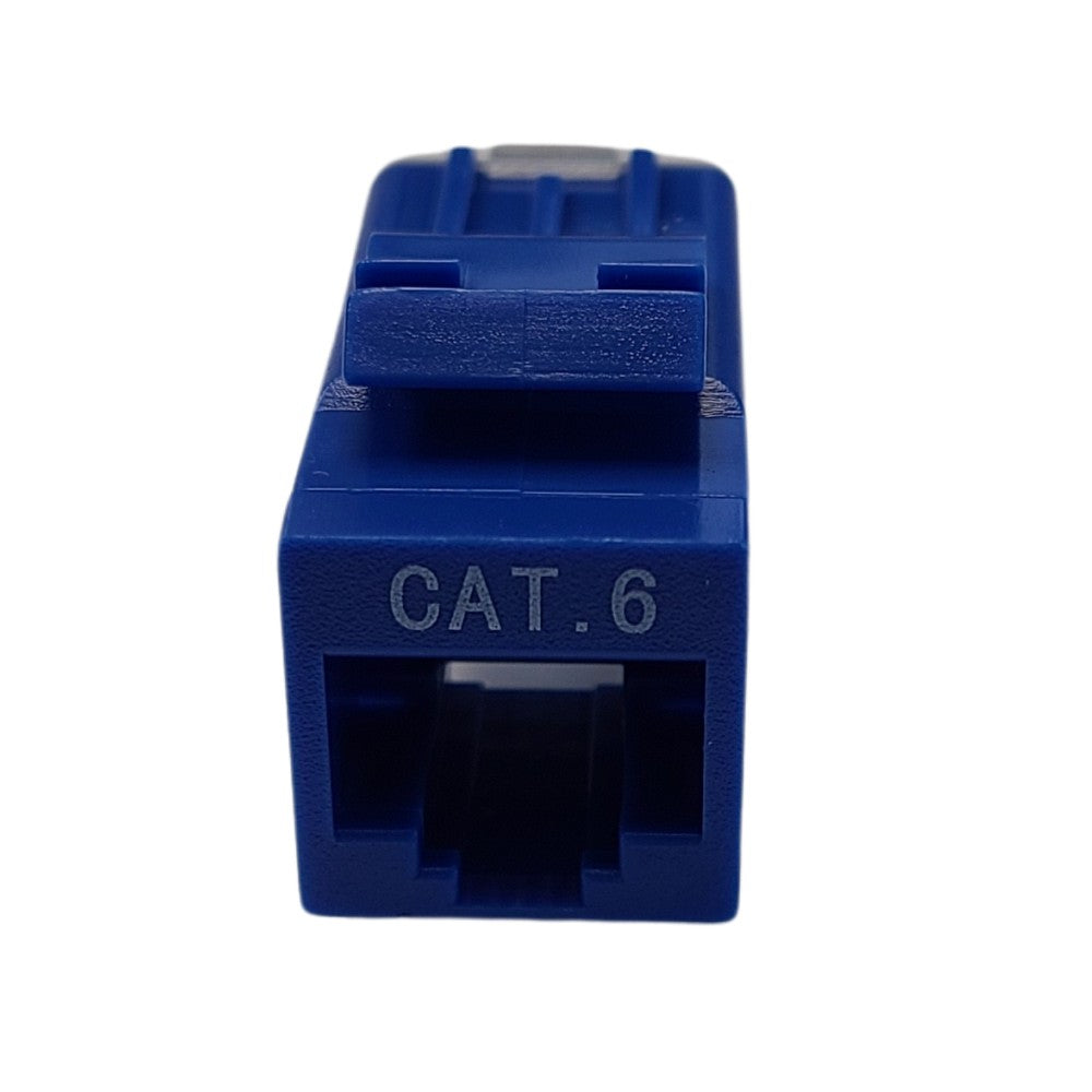 CDD Cat6 Tool-Less RJ45 Keystone Internet Jack. Blue
