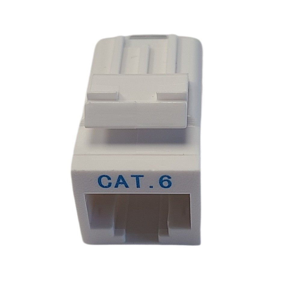 CDD Cat6 Tool-Less RJ45 Keystone Internet Jack. White