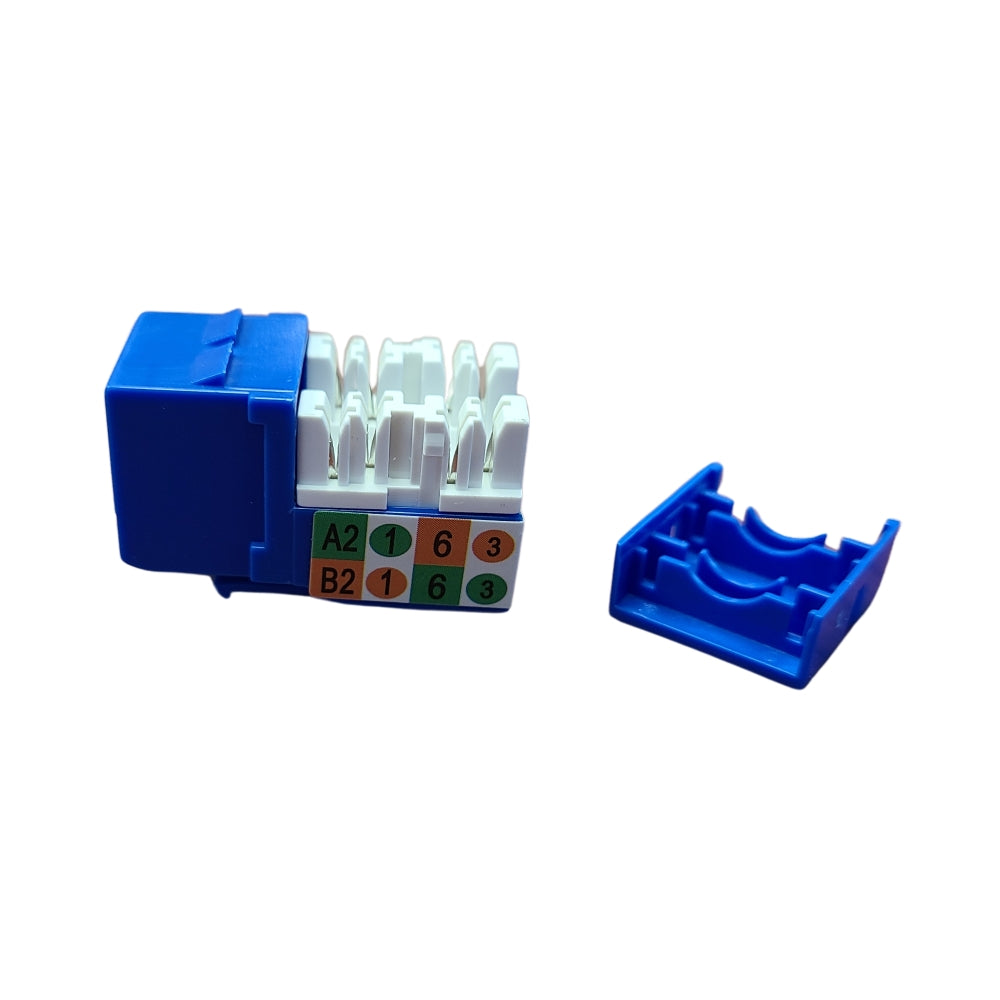 CDD Keystone Cat6 Jack, Blue