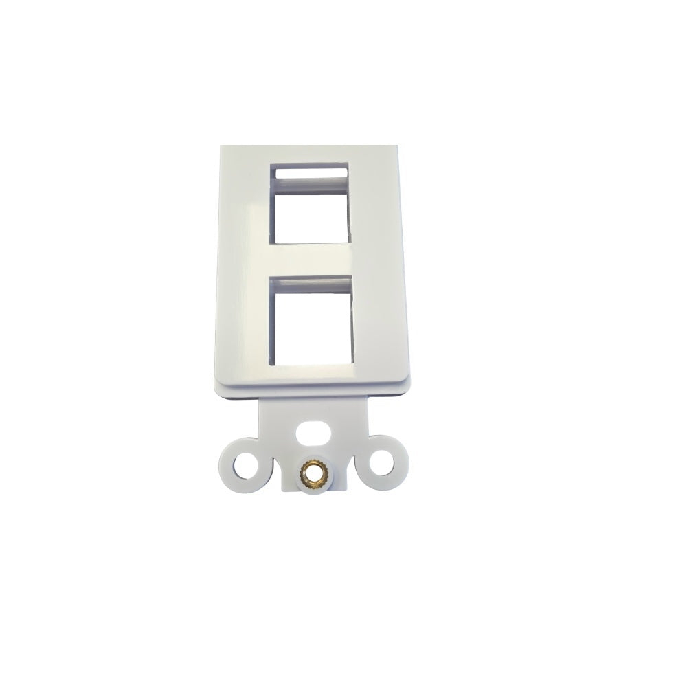 CDD Keystone Decorator Insert, 3 Port, White