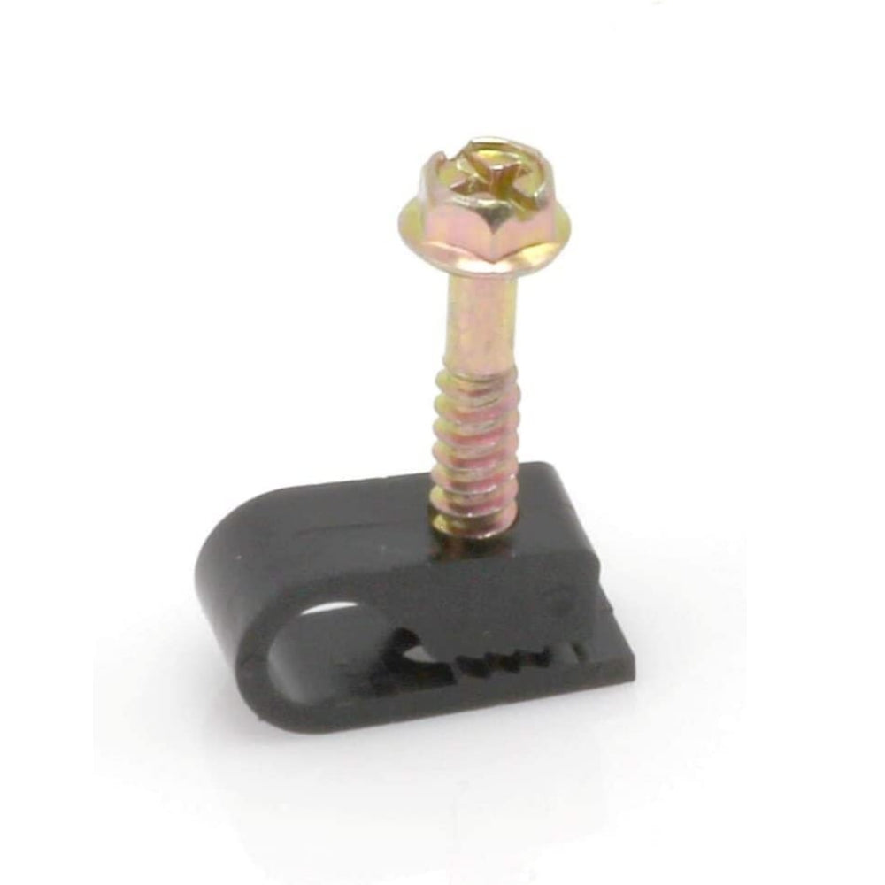 CDD Single Coaxial RG6 Cable Clips with 1