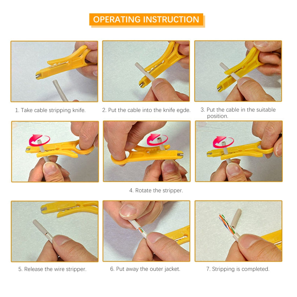 CDD Mini Cable Stripper for Network Cable Cat5/6, Cat3