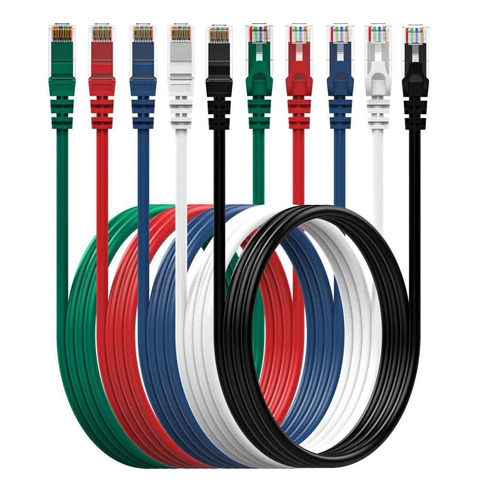 CDD Cat6 UTP 24AWG, 500MHz Patch Ethernet Cable with Snagless RJ45 Connectors, 1 Ft