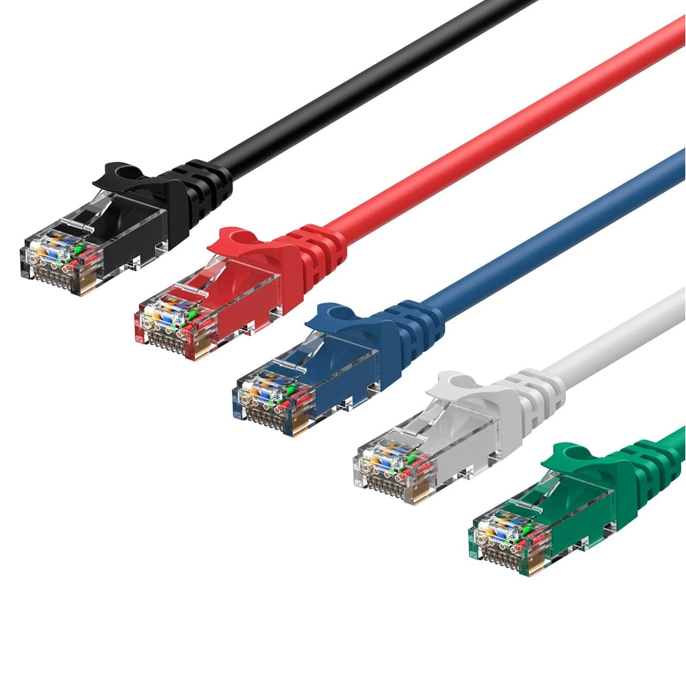 CDD Cat6 UTP 24AWG, 500MHz Patch Ethernet Cable with Snagless RJ45 Connectors, 18 Inches