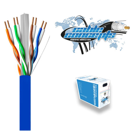 Cable Concepts Plenum Speaker Wire 16AWG/2C, 65 Strand, CUL, FT6, UTP, CMP, 1000 Ft. White