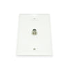 CDD Wall Plate w/Single 1.0 ghz F-81 Connector, White - 21st Century Entertainment Inc.
