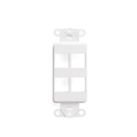 CDD 3GHz Single F81 Wall Plate with Single Telephone Jack, White