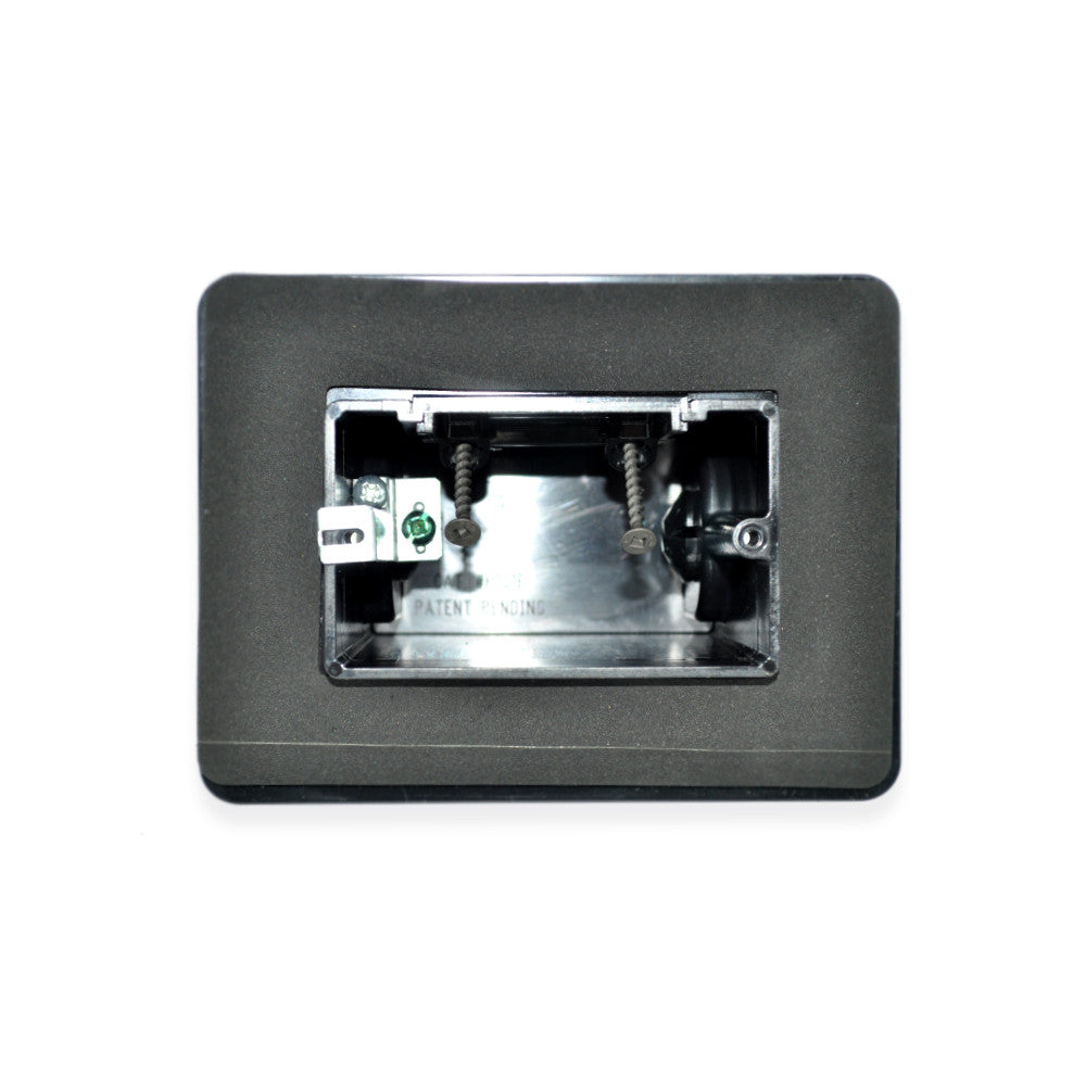 Arlington Industries F101FGC Single Gang Screw On Vapour Barrier Box with Ground Screw