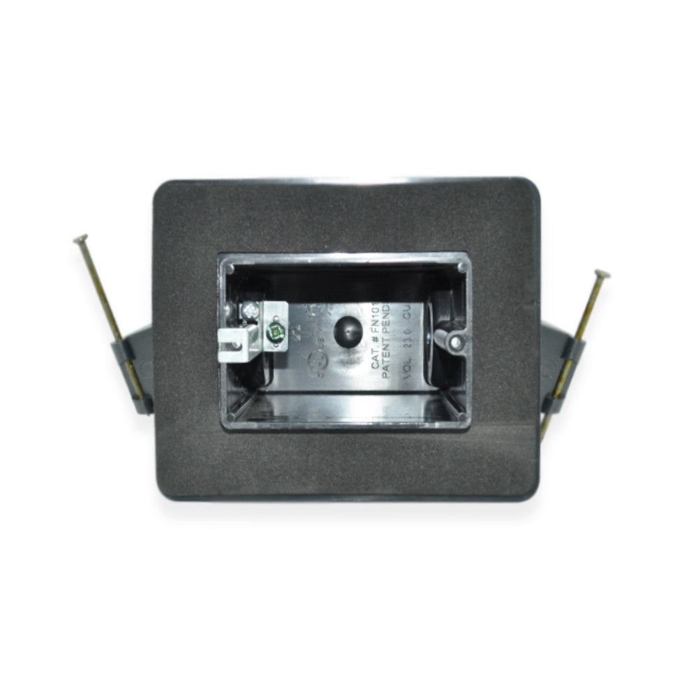Arlington Industries FN101FGC Single Gang Nail On Vapour Barrier Box with Ground Screw
