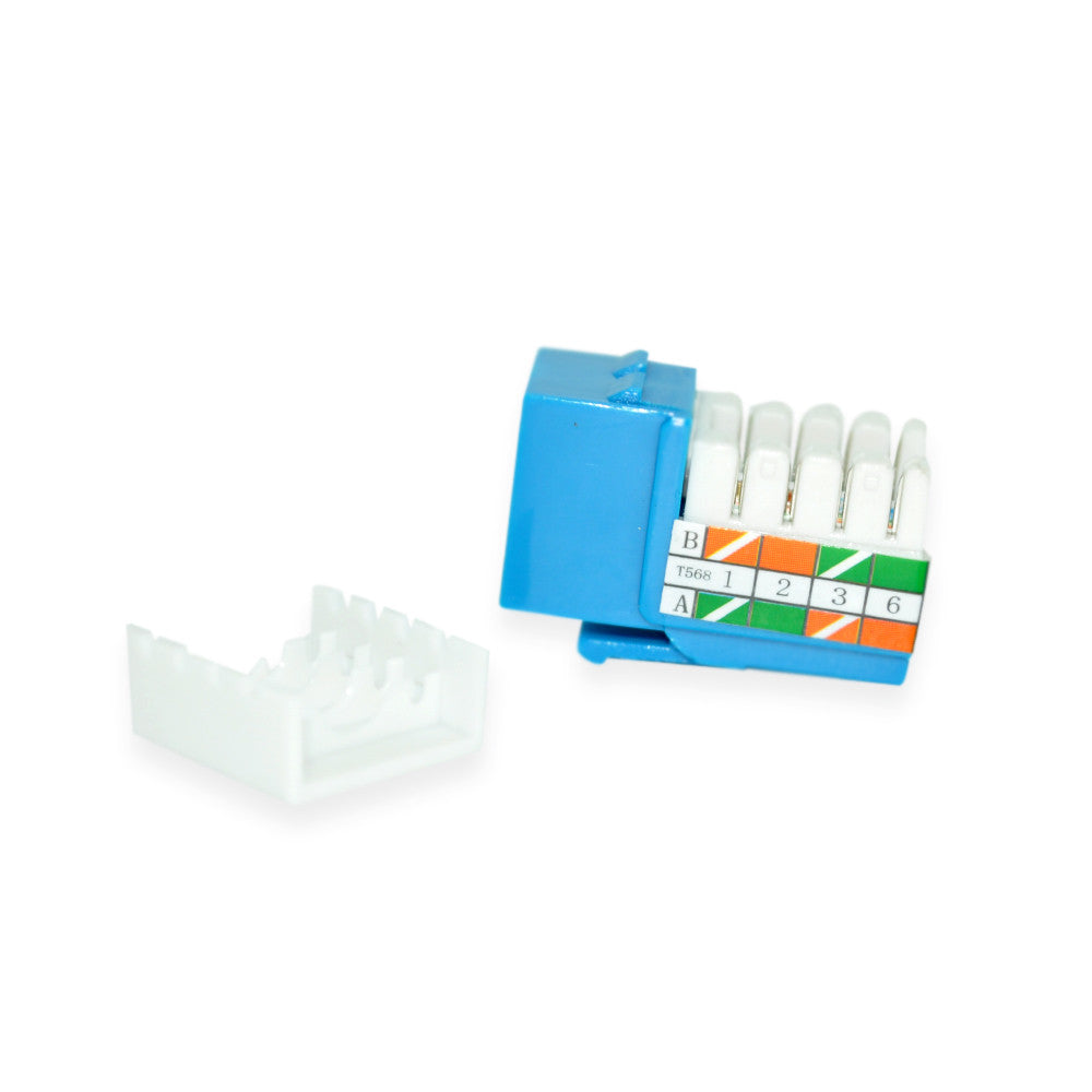 CDD Keystone Cat5e Jack, Blue