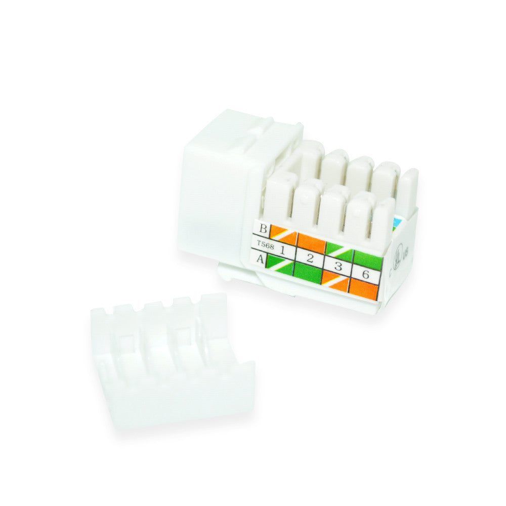CDD Keystone Cat5e Jack, White