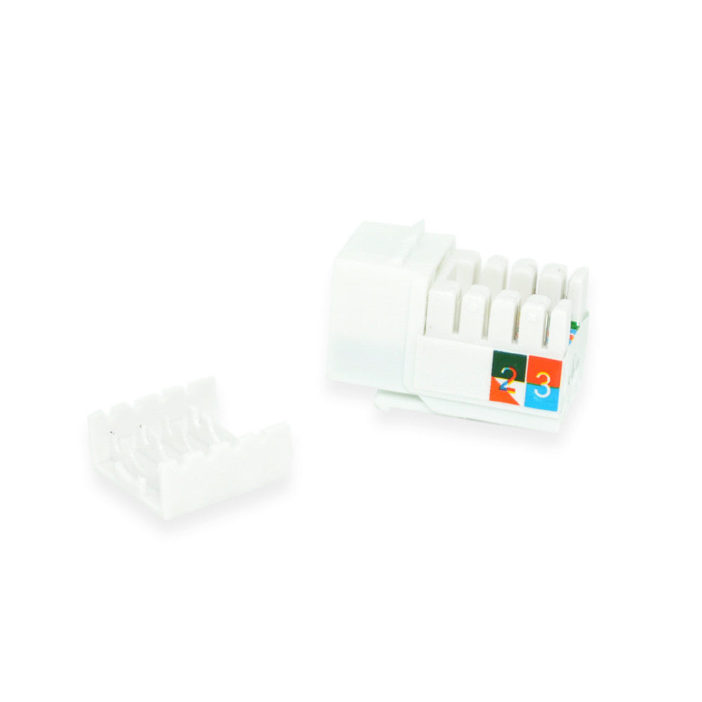 CDD Keystone Cat5e Jack, White - 21st Century Entertainment Inc.