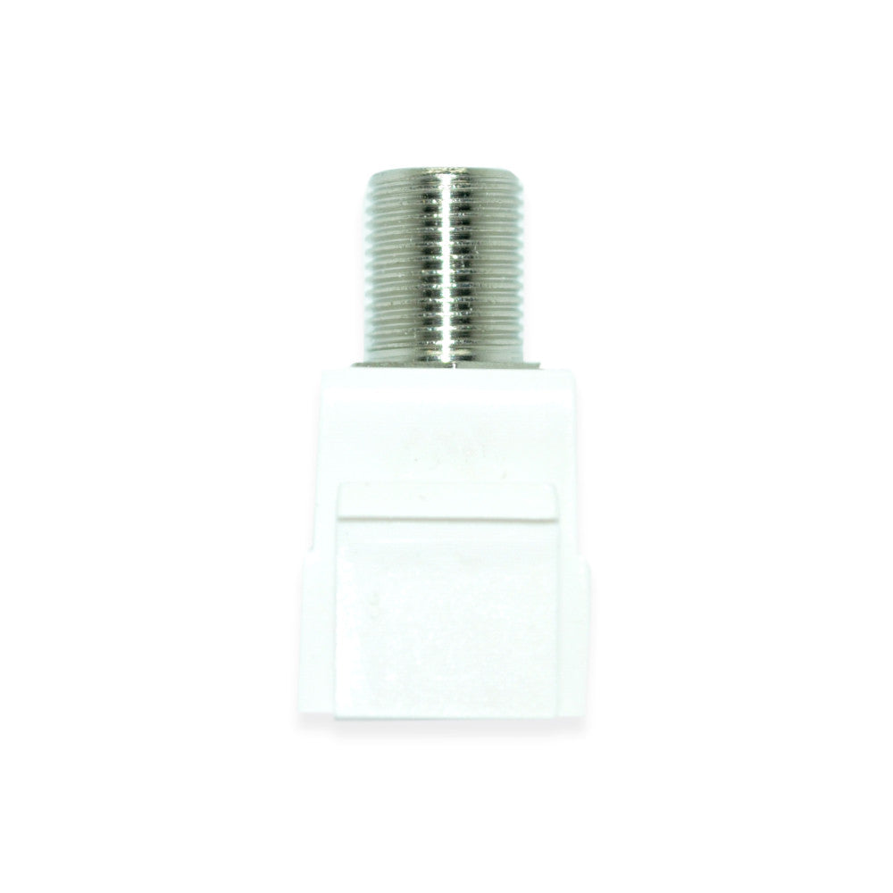 Keystone 3.0GHz F-81 Connector Insert, White - 21st Century Entertainment Inc.