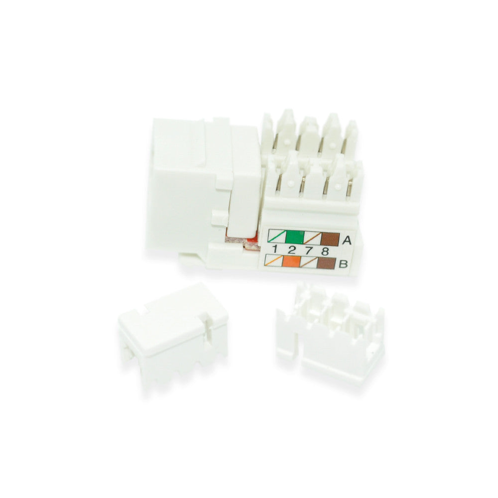 CDD Keystone Cat6 Jack, White