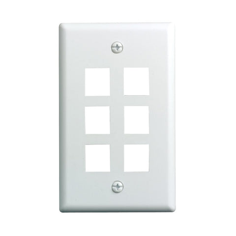 CDD Wall Plate w/Single 3.0 Ghz F-81 Connector, White