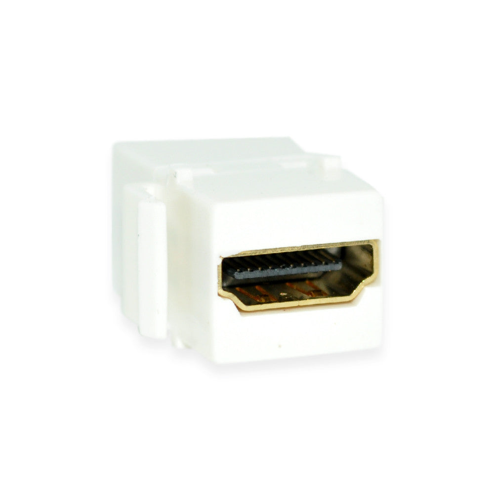 CDD HDMI Female To Female Keystone Coupler Insert, White
