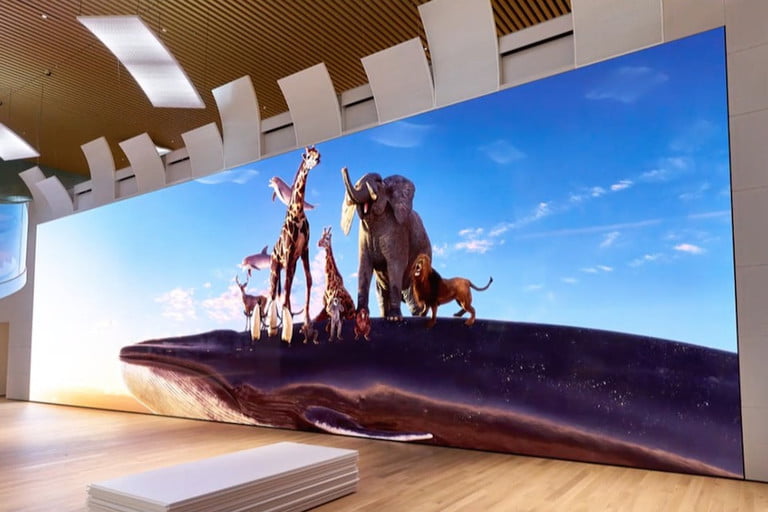 Sony’s new MicroLED display stands 17 feet tall and packs 16K resolution