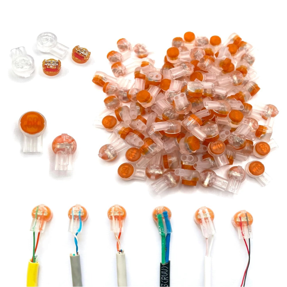 Wire Butt Splice Connectors, K2 Gel-Filled Waterproof IDC Network Cabl ...