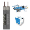 Cable Concepts Dual Coax RG6, 60% Br. 3GHz, FT4/CSA, Box, 500' Ft, Grey