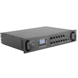 CDD 6 Zone Audio Amp. 500W. 4-16 Ohm, 70/100 Volt, 2 Mic In., Bluetooth/USB/SD/FM, Rack Mount.