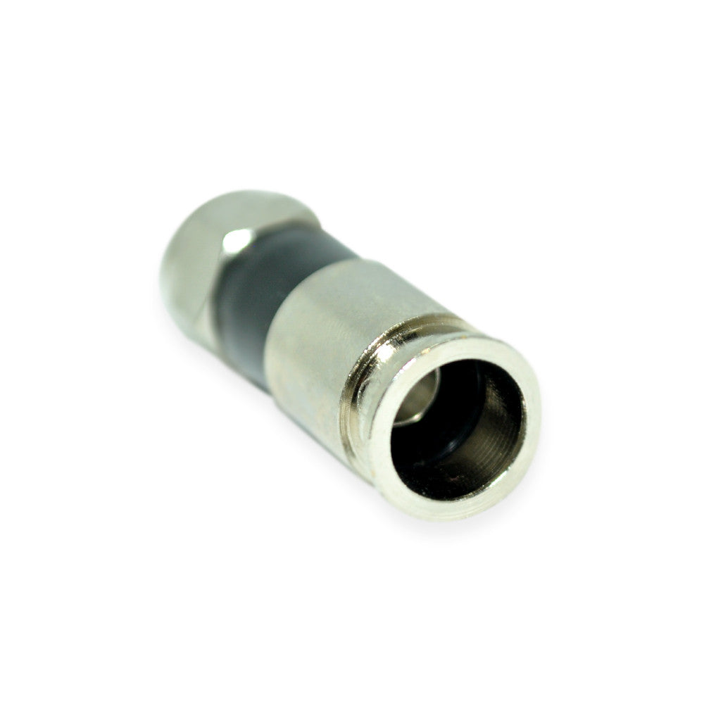 Perfect Vision RG6 Connector, PV6U-O Ridgeloc, Tri Shield, Dual Shield, 50 per Pack - 21st Century Entertainment Inc.