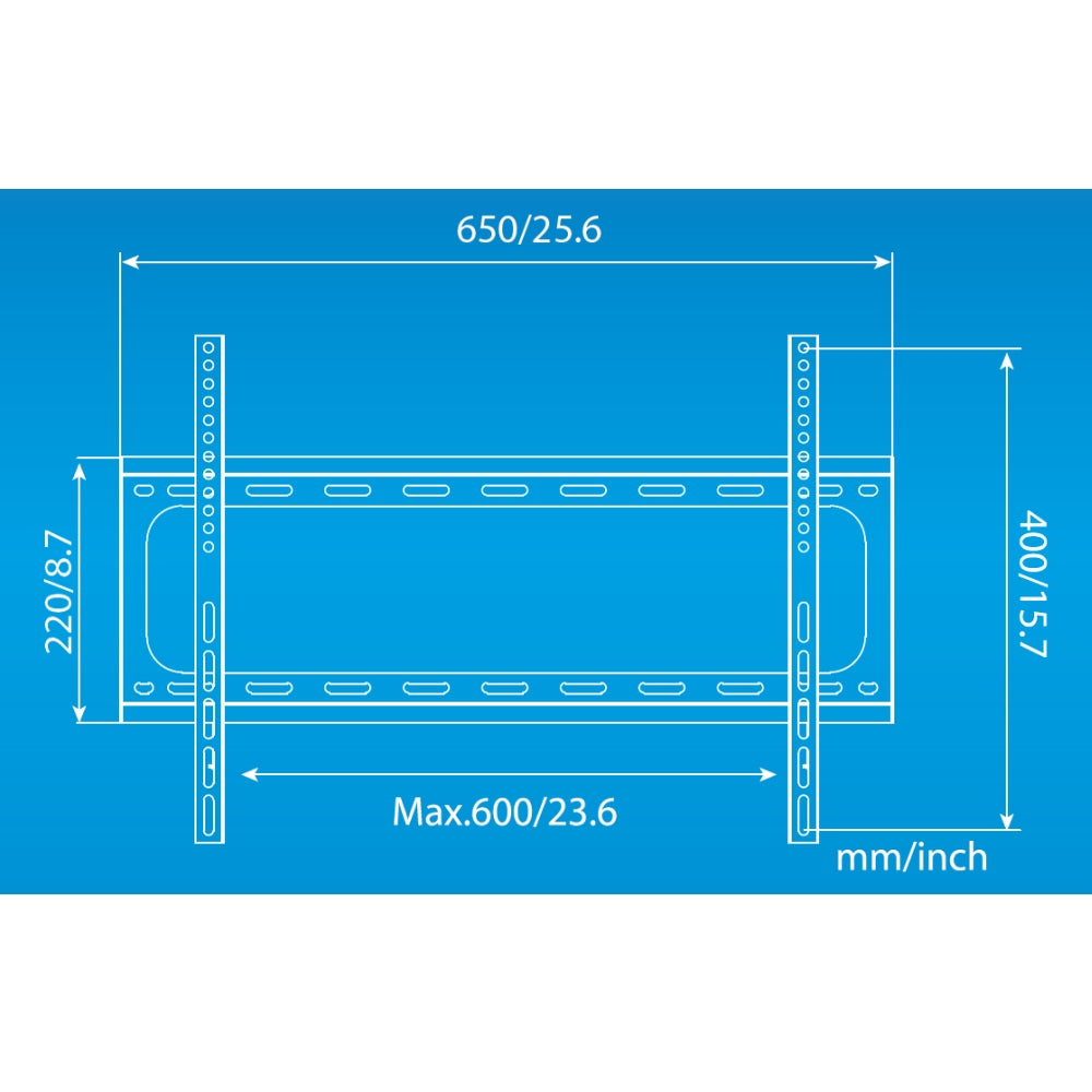 CDD Flat TV Mount 37" - 70", Supports Up to 50 kg/110 lbs