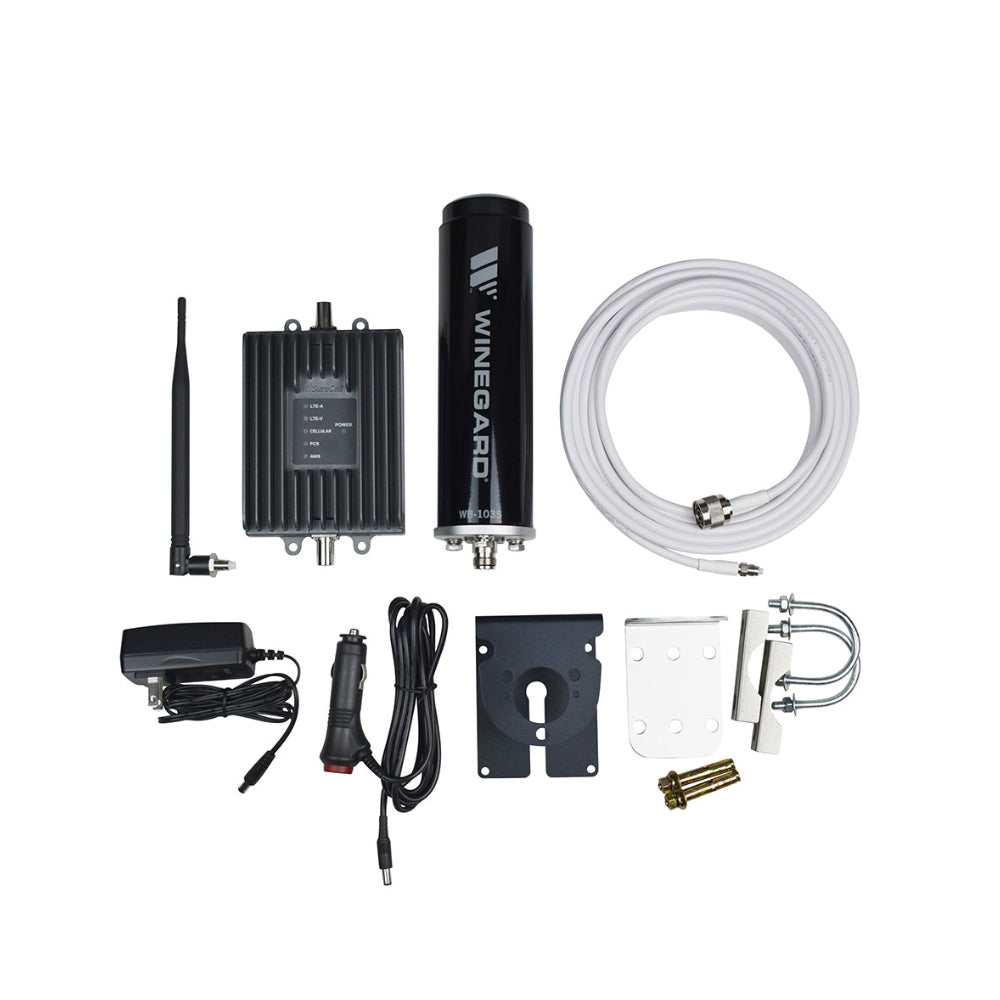 Winegard WB-1035 RangePro Cellular Signal Booster for RV's,  Voice, Text and 4G LTE