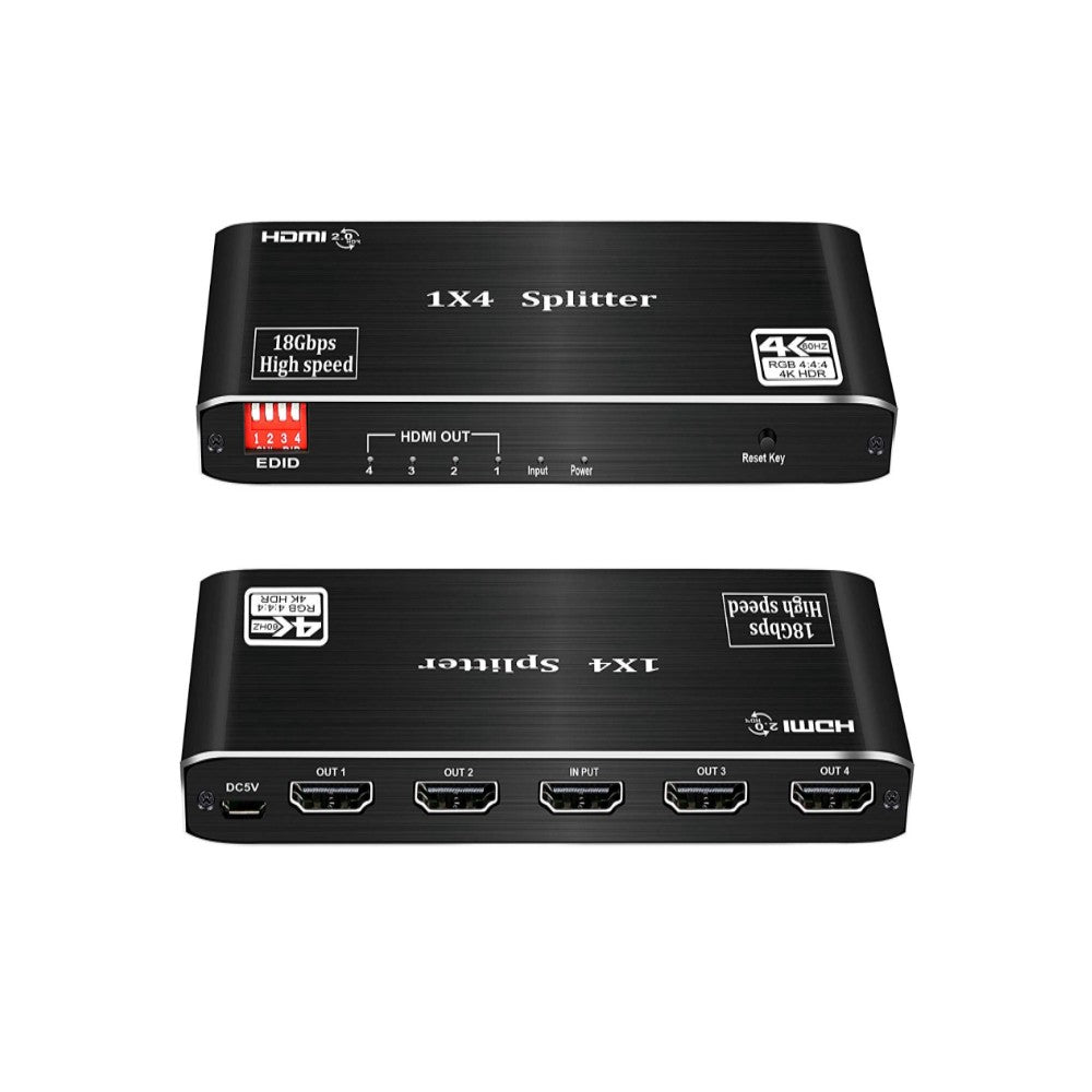CDD HDMI 1 Input / 4 Outputs, 3D, 4K x 2K@60Hz, HDCP 2.2, V2 – 21st Century Entertainment Inc.
