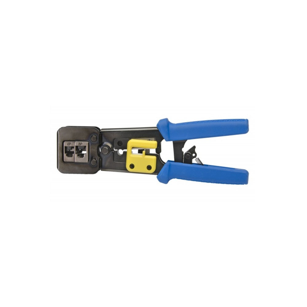 CDD Ratchet Crimp Tool for Cat5e and Cat6 EZ-RJ45 Pass Through Connectors c/w Spare Blades - 21st Century Entertainment Inc.