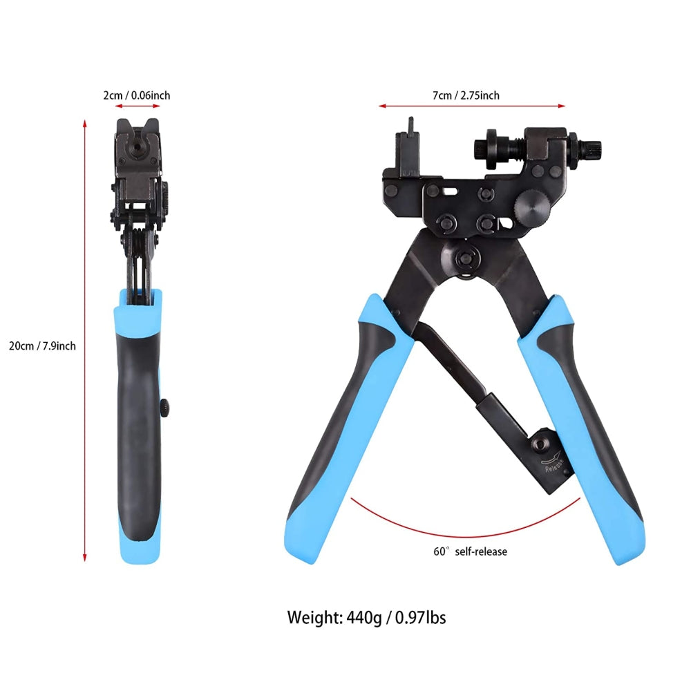 CDD Compression Tool for RG6, RG59, RCA and BNC Compression Connectors