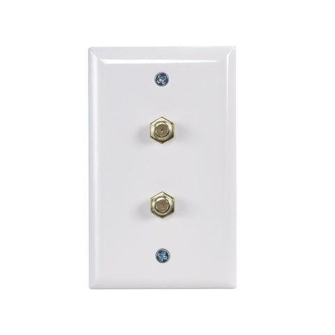 CDD Screwless Single Gang Decora Style Wall Plate, White