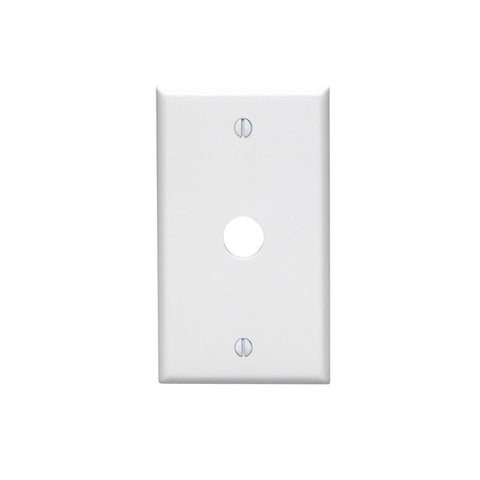 CDD 1 Gang Recessed Low Voltage Cable Plate, White