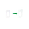 CDD Screwless Single Gang Decora Style Wall Plate, White