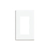 CDD Screwless Single Gang Decora Style Wall Plate, White