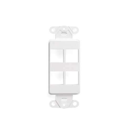 CDD Keystone Decorator Insert, 2 Port, White