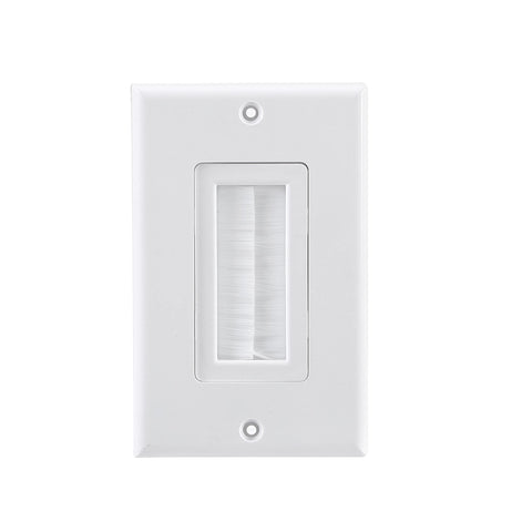 CDD Single Hole Wall Plate, White