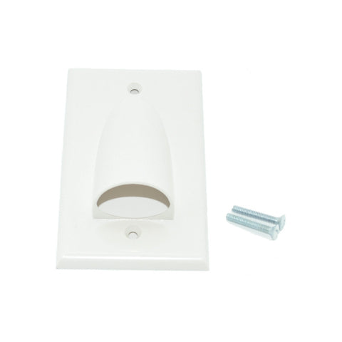 CDD Wall Plate w/Dual 3.0 Ghz F-81 Connector, White