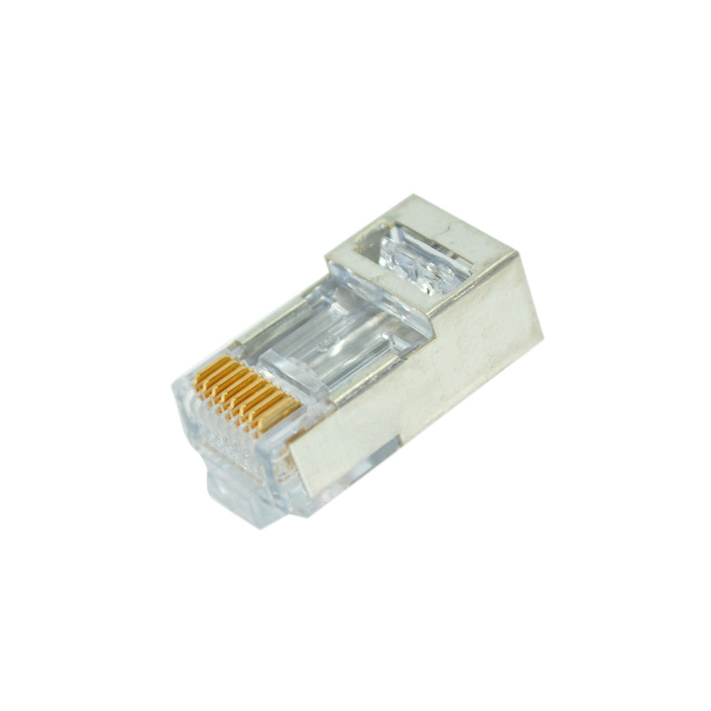 CDD Cat6 EZ-RJ45 Shielded Pass Through Modular Voice Data Connector, Pack of 50 - 21st Century Entertainment Inc.