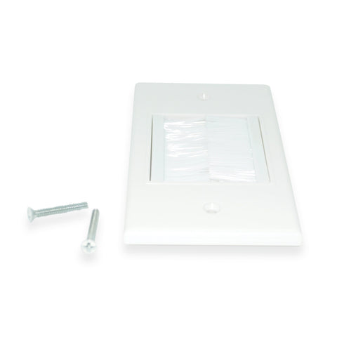 CDD Keystone Wall Plate 1 Cavity, White