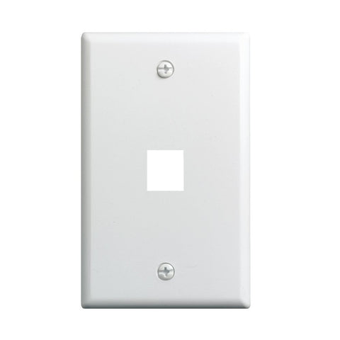 CDD Wall Plate w/Single 1.0 Ghz F-81 Connector, White