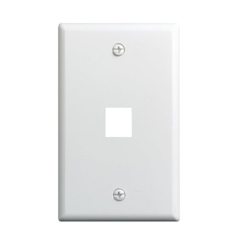 CDD Single Hole Wall Plate, White