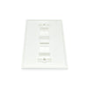 CDD Keystone Wall Plate 2 Cavity, White - 21st Century Entertainment Inc.