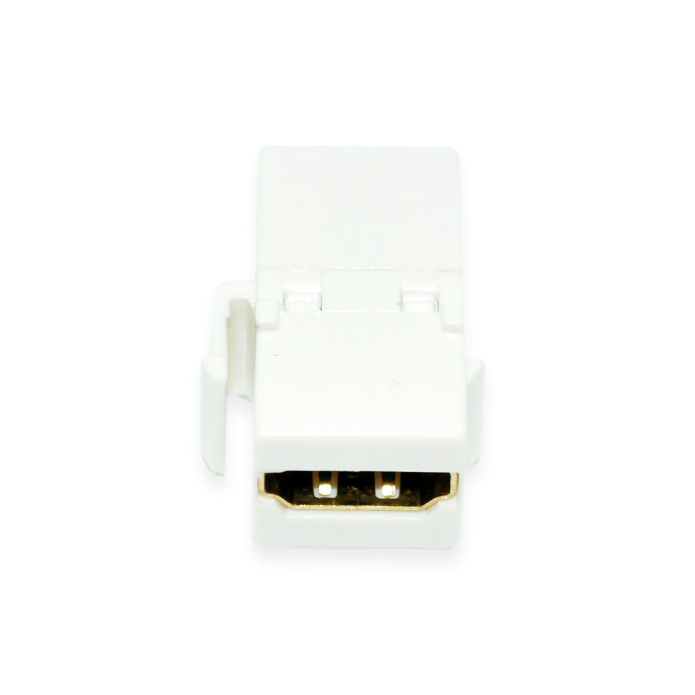 CDD HDMI Female To Female Keystone Coupler Insert, White - 21st Century Entertainment Inc.