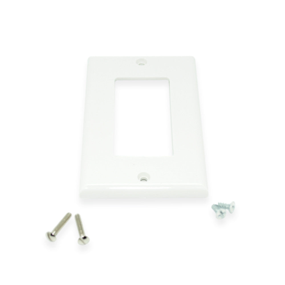 CDD Decorator, Single-Gang Wall Plate - White - 21st Century Entertainment Inc.