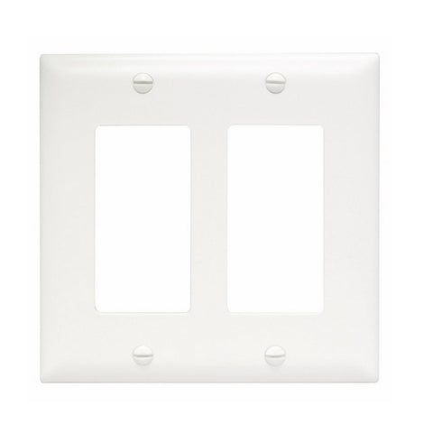 Arlington TVBU505GC Two-Gang Recessed TV Box for Power and Low Voltage, White