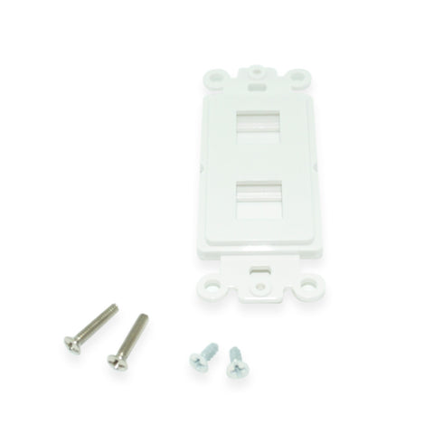 Keystone Jack 1/8 inch Stereo Mini Plug, White